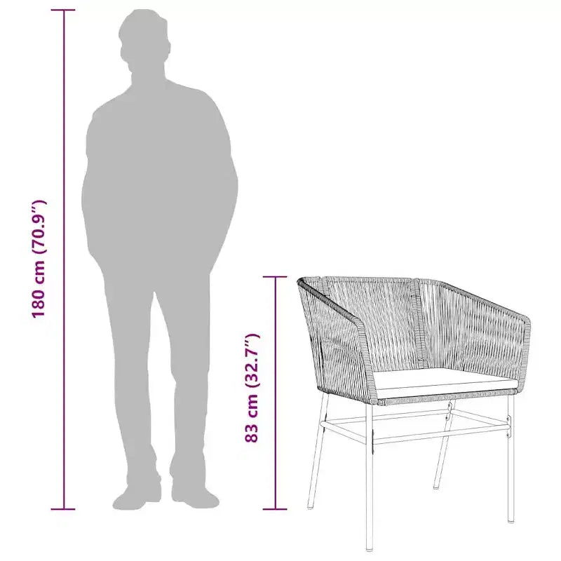 vidaXL Ensemble de salle à manger d'extérieur contemporain avec coussins, résine tressée, verre