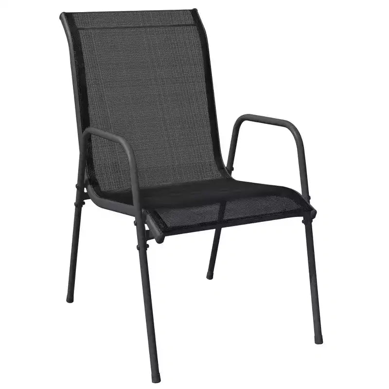 vidaXL Ensemble de salle à manger d'extérieur table et chaises en acier et textilène