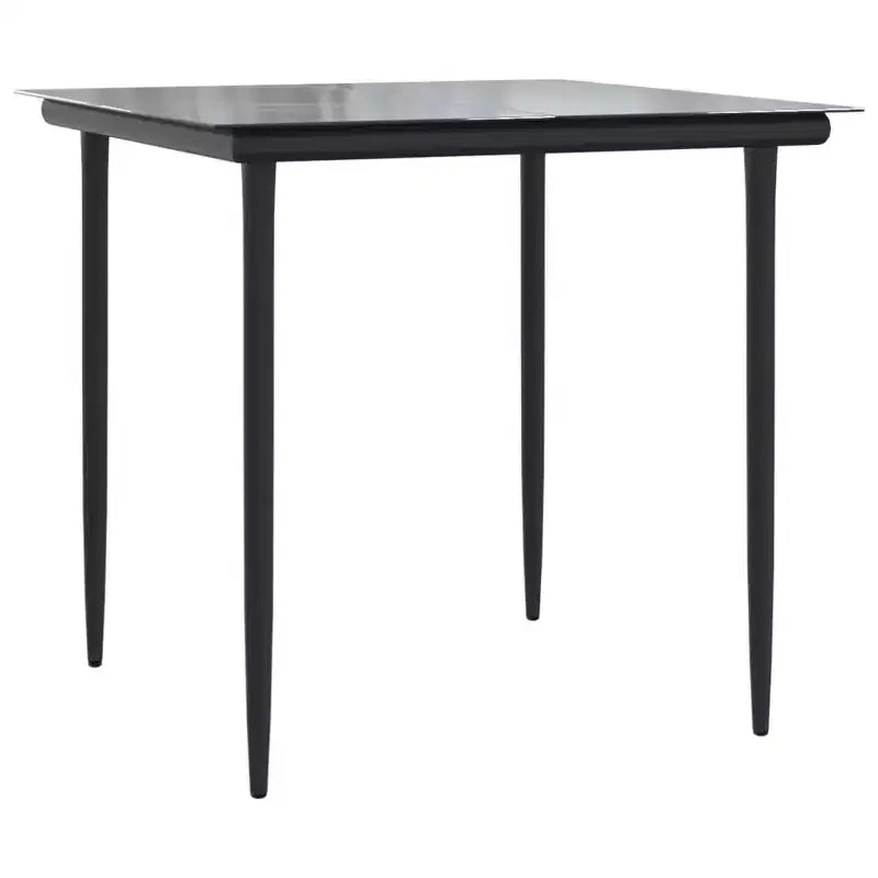 vidaXL Ensemble de salle à manger d'extérieur table et chaises en acier et textilène