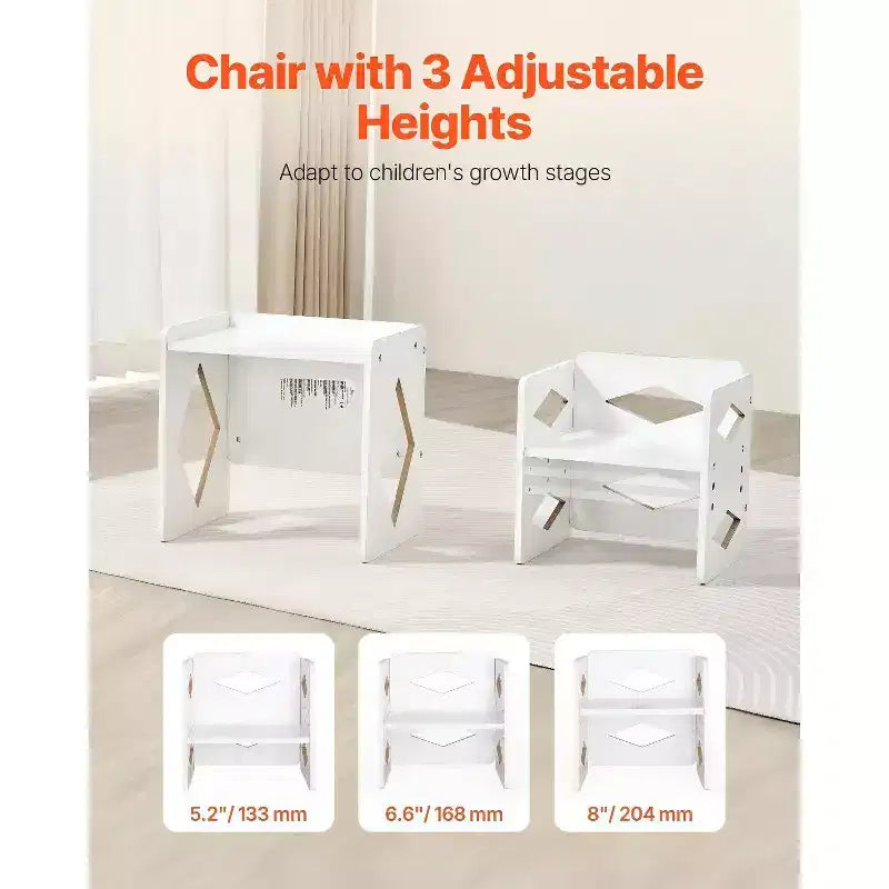 Ensemble table et chaise de sevrage Montessori pour tout-petits de 1 à 5 ans, rond, naturel