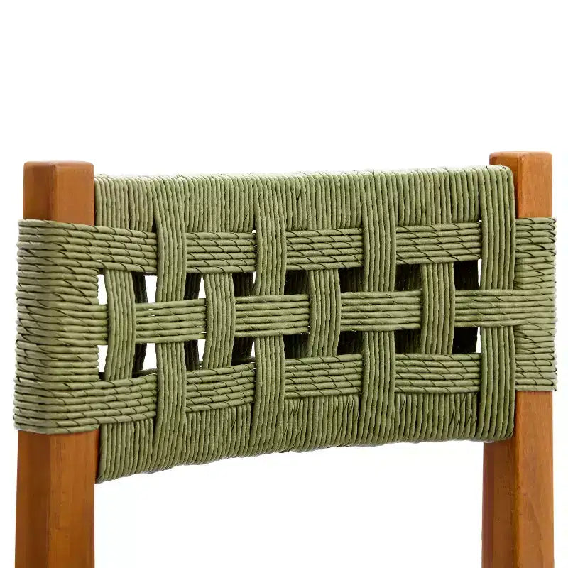 Christopher Knight Home Elvira Ensemble de salle à manger 7 pièces en osier tressé rustique et bois d'acacia pour l'extérieur