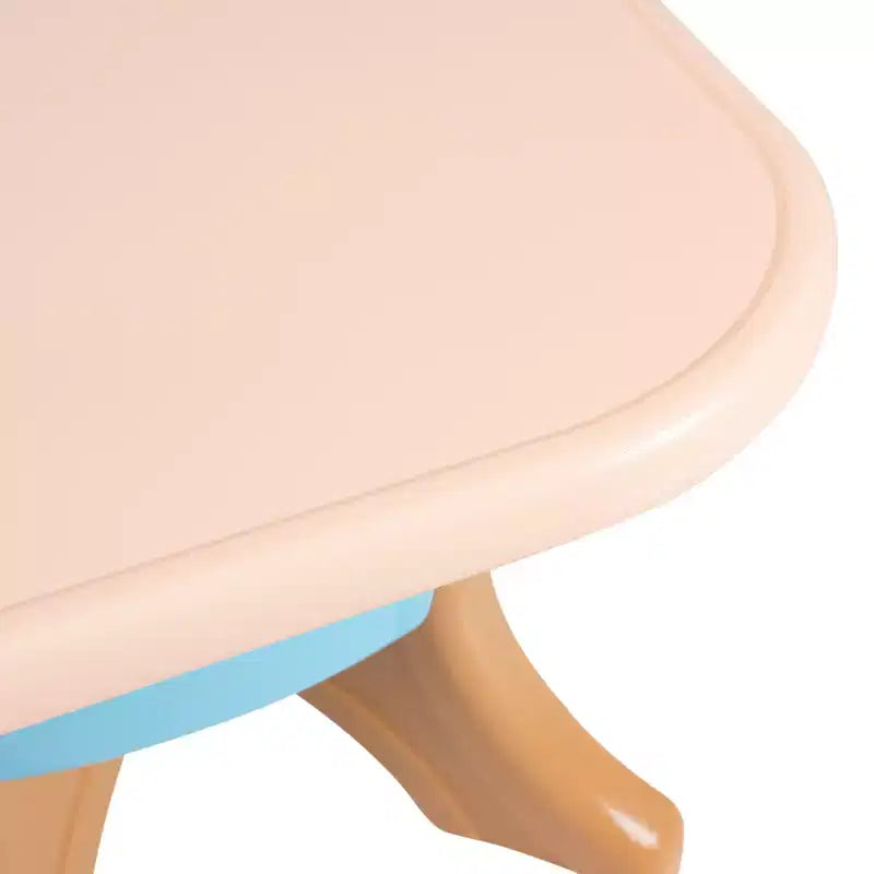Costway Table et chaises pour enfants 3 pièces avec rangement Café