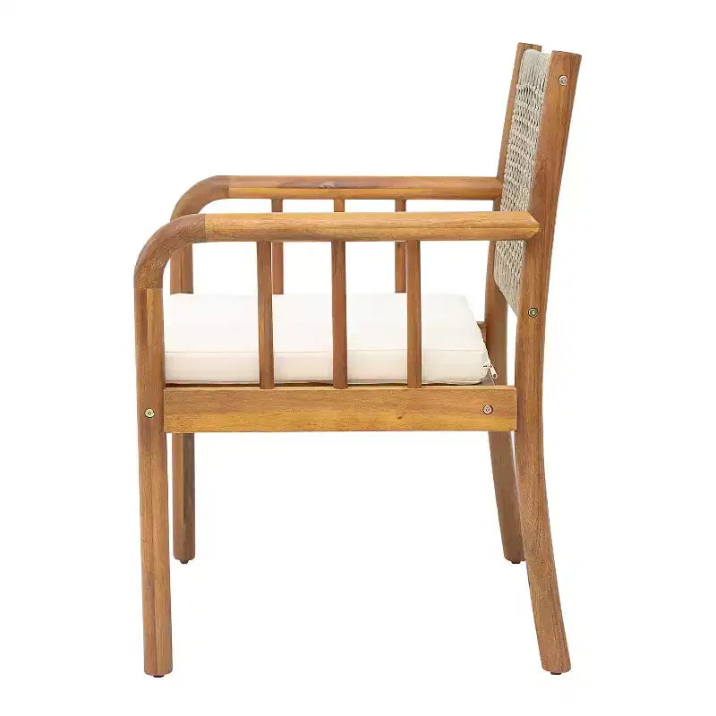 Christopher Knight Home Petronela Salon de jardin 7 pièces en bois d'acacia et rotin
