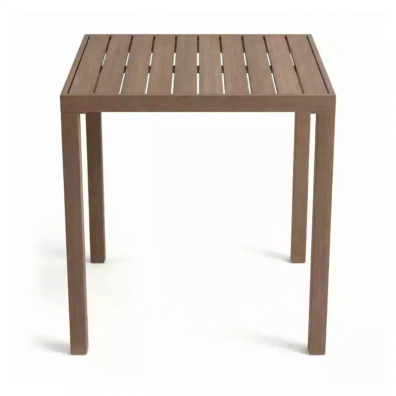 Ensemble de patio Martha Stewart Bedford en aluminium 3 pièces, 2 tabourets de bar avec coussins, table de patio carrée de 35,5 po