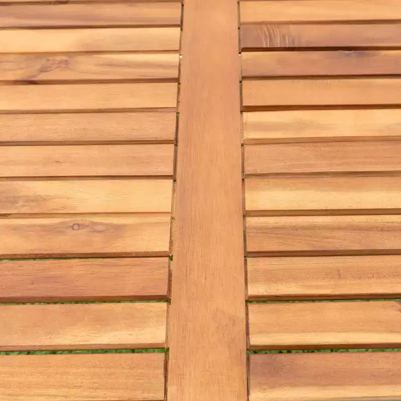 Ensemble de salle à manger d'extérieur 5 pièces GDFStudio Edie moderne en bois d'acacia et métal avec 4 chaises