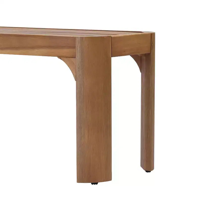 Christopher Knight Home Bao Ensemble de salle à manger moderne 3 pièces en bois d'acacia pour patio avec design à lattes