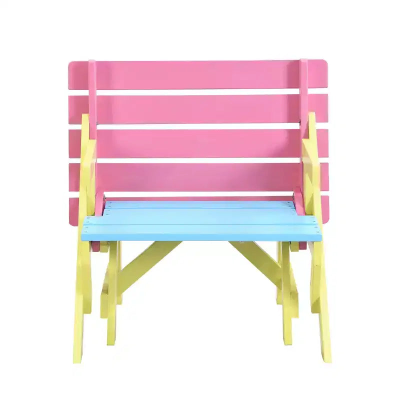 FAUTEUIL ENFANT MULTIFONCTIONNEL, TABLE + 2 BANCS (Tout-en-un)