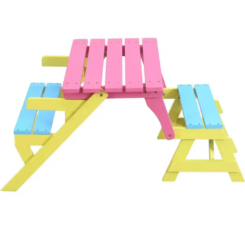 FAUTEUIL ENFANT MULTIFONCTIONNEL, TABLE + 2 BANCS (Tout-en-un)
