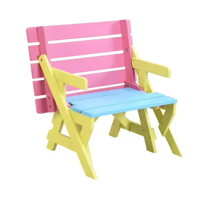 FAUTEUIL ENFANT MULTIFONCTIONNEL, TABLE + 2 BANCS (Tout-en-un)