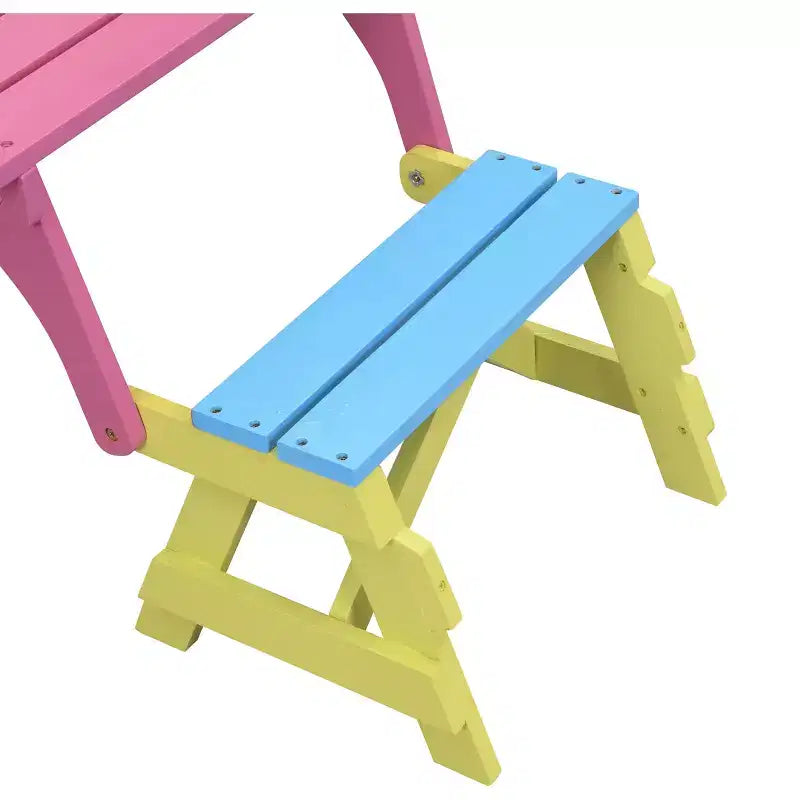 FAUTEUIL ENFANT MULTIFONCTIONNEL, TABLE + 2 BANCS (Tout-en-un)