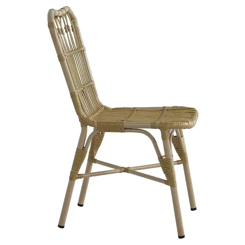 Christopher Knight Home Tracy Ensemble de salle à manger 5 pièces en rotin et bois d'acacia de style bohème