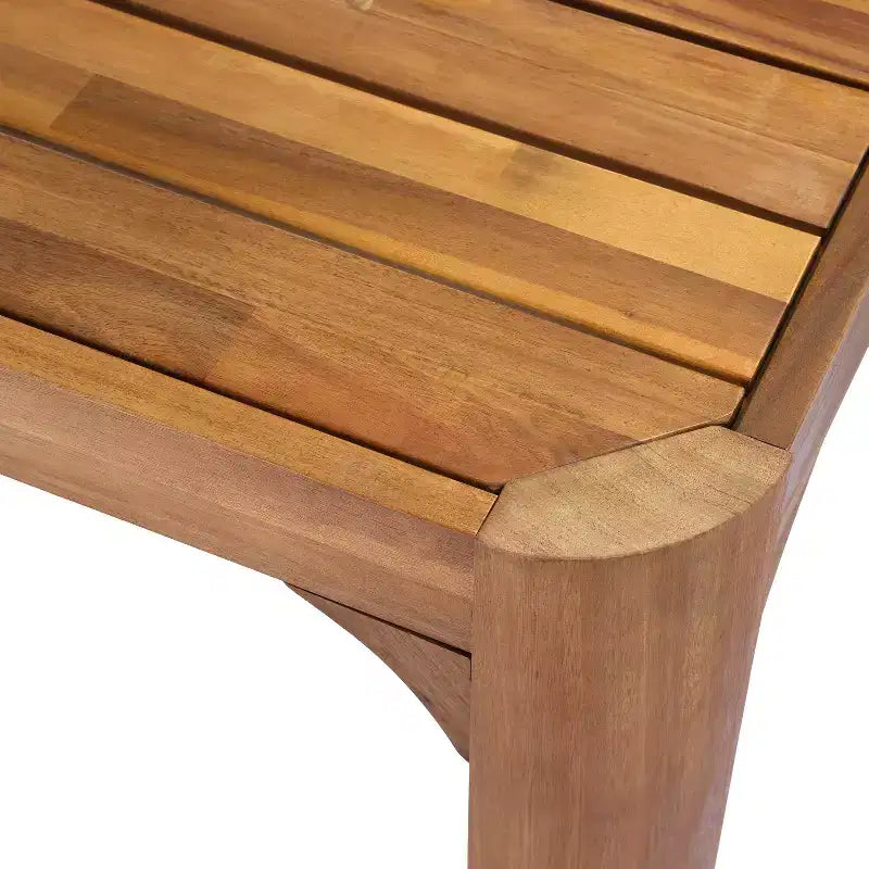 Christopher Knight Home Arman – Ensemble de salle à manger moderne 6 pièces en acacia pour patio avec osier et design à lattes