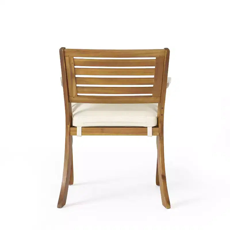Christopher Knight Home Morgan Ensemble de salle à manger 7 pièces en bois d'acacia rustique avec coussins