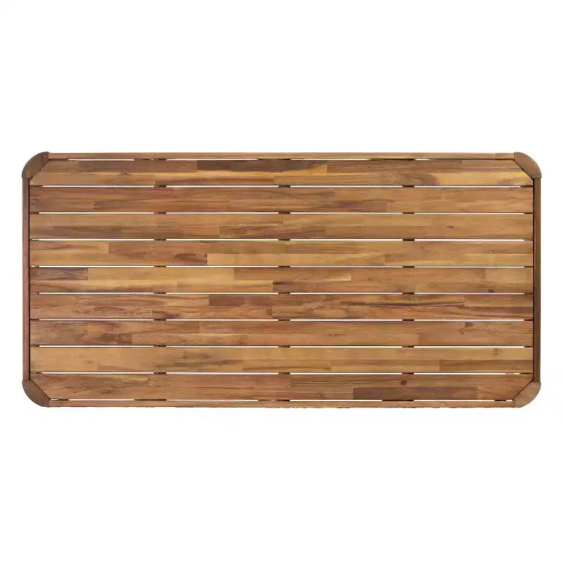 Christopher Knight Home Morgan Ensemble de salle à manger 7 pièces en bois d'acacia rustique avec coussins