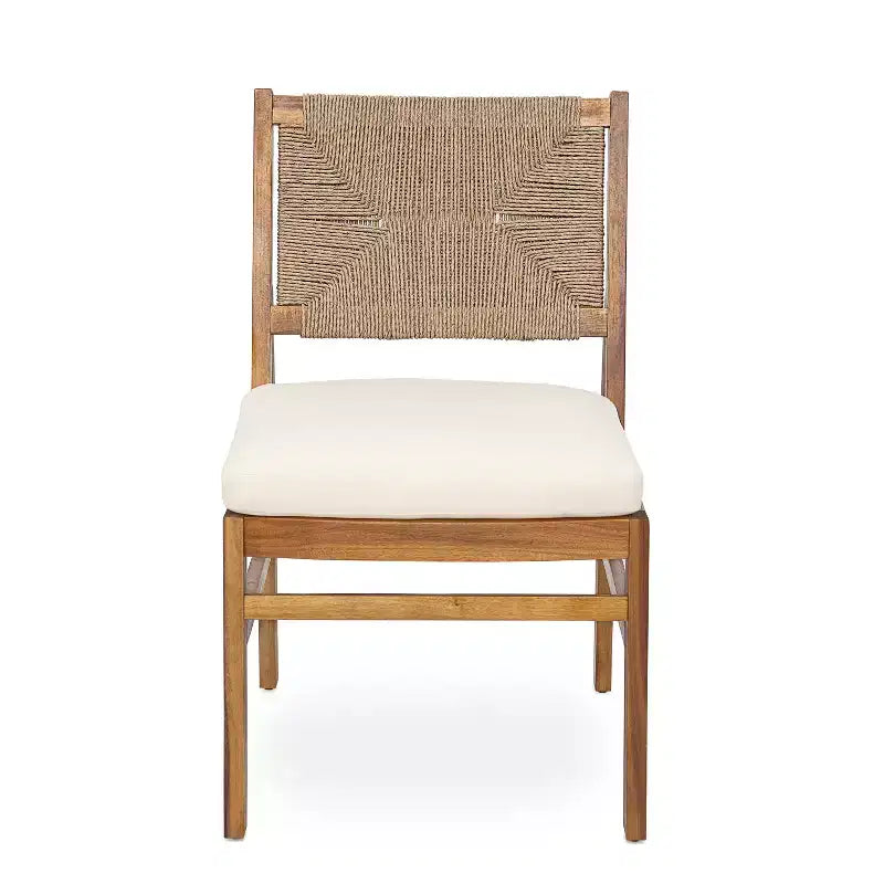 Christopher Knight Home Zayne Ensemble de salle à manger 6 pièces en bois d'acacia rustique et osier avec coussins