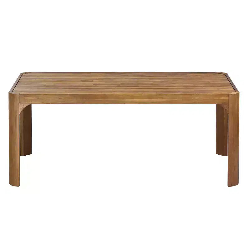 Christopher Knight Home Zayne Ensemble de salle à manger 6 pièces en bois d'acacia rustique et osier avec coussins