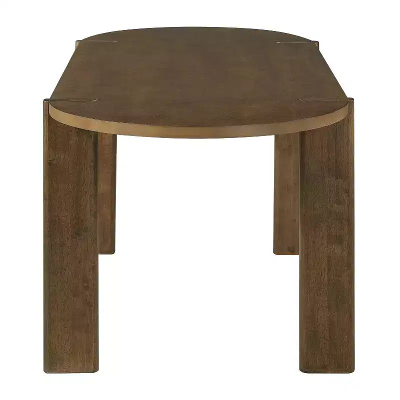 Ensemble de salle à manger 7 pièces Christopher Knight Home Qinon en bois d'hévéa avec table ovale et dossier incurvé