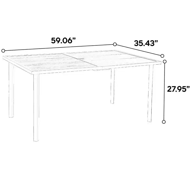 Ensemble de salle à manger d'extérieur 7 pièces en osier avec chaises pivotantes à bascule et coussins amovibles pour jardin