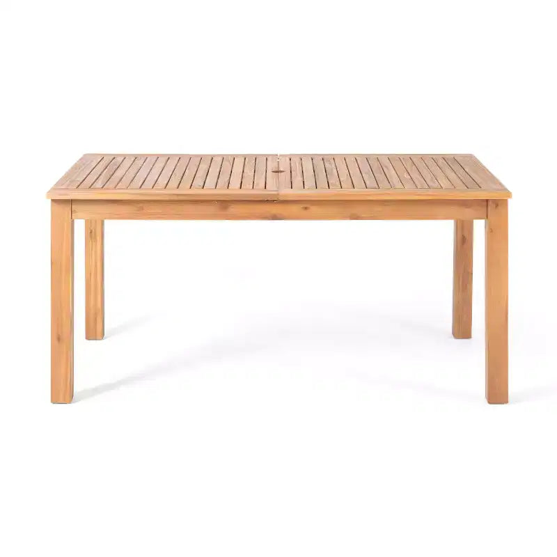 Christopher Knight Home Kenedy Ensemble de salle à manger 7 pièces bohème d'extérieur en bois d'acacia et osier avec table à lattes extensible