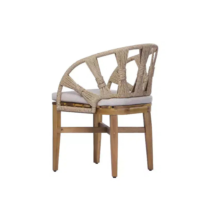 Christopher Knight Home Hendry, ensemble de salle à manger bohème d'extérieur 7 pièces en bois d'acacia et osier avec table à lattes