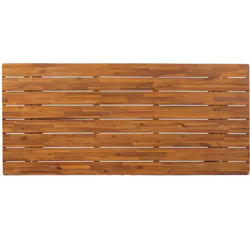 Christopher Knight Home Hendry, ensemble de salle à manger bohème d'extérieur 7 pièces en bois d'acacia et osier avec table à lattes
