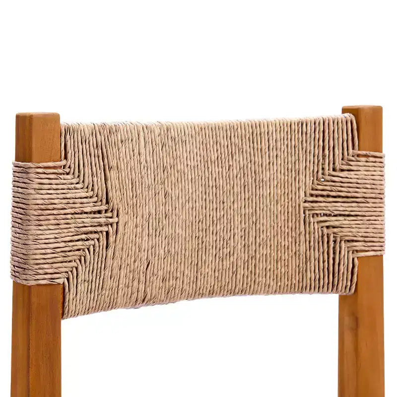 Ensemble de salle à manger d'extérieur Christopher Knight Home Fineas 9 pièces style bohème en bois d'acacia avec table à lattes extensible et motif en osier