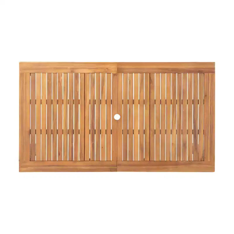 Ensemble de salle à manger d'extérieur Christopher Knight Home Fineas 9 pièces style bohème en bois d'acacia avec table à lattes extensible et motif en osier