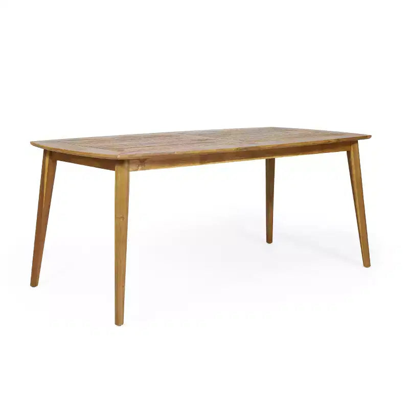 ModernLuxe Ensembles de repas d'extérieur, salon de jardin 7 pièces en bois d'acacia avec fauteuils tressés en corde
