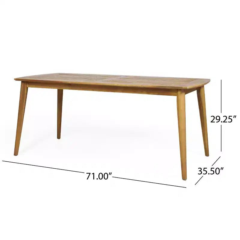 ModernLuxe Ensembles de repas d'extérieur, salon de jardin 7 pièces en bois d'acacia avec fauteuils tressés en corde
