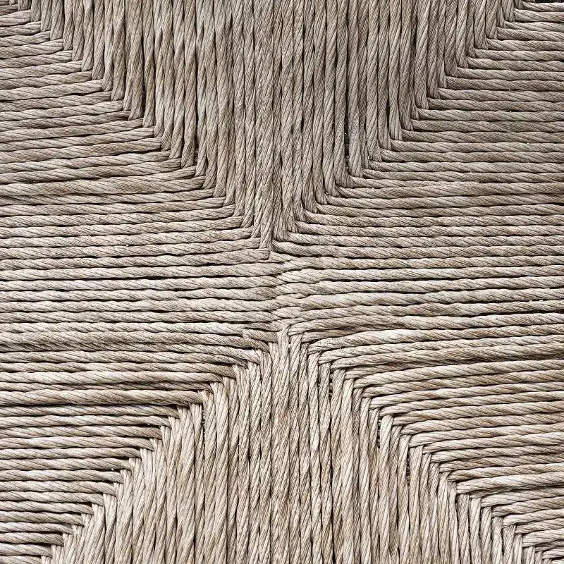 Ensemble de salle à manger d'extérieur 5 pièces avec table ronde en bois d'acacia et 4 fauteuils tressés, mobilier de jardin moderne pour terrasse, patio - Panipeachy