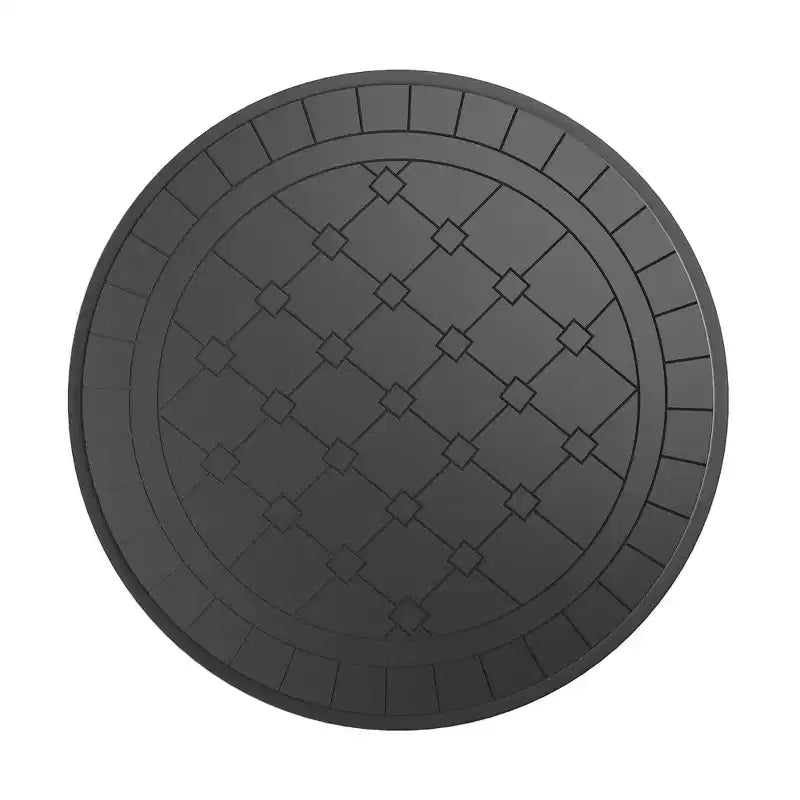 Ensemble de salle à manger d'extérieur 3 pièces en fonte d'aluminium, cadre noir résistant à la rouille avec coussins résistants à l'eau