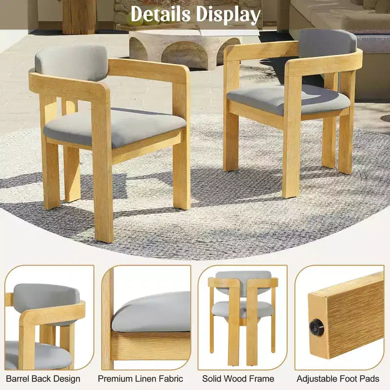 Christopher Knight Home Sandy Ensemble de salle à manger d'extérieur rustique 5 pièces en bois d'acacia avec 4 chaises rembourrées et 1 table ronde à lattes