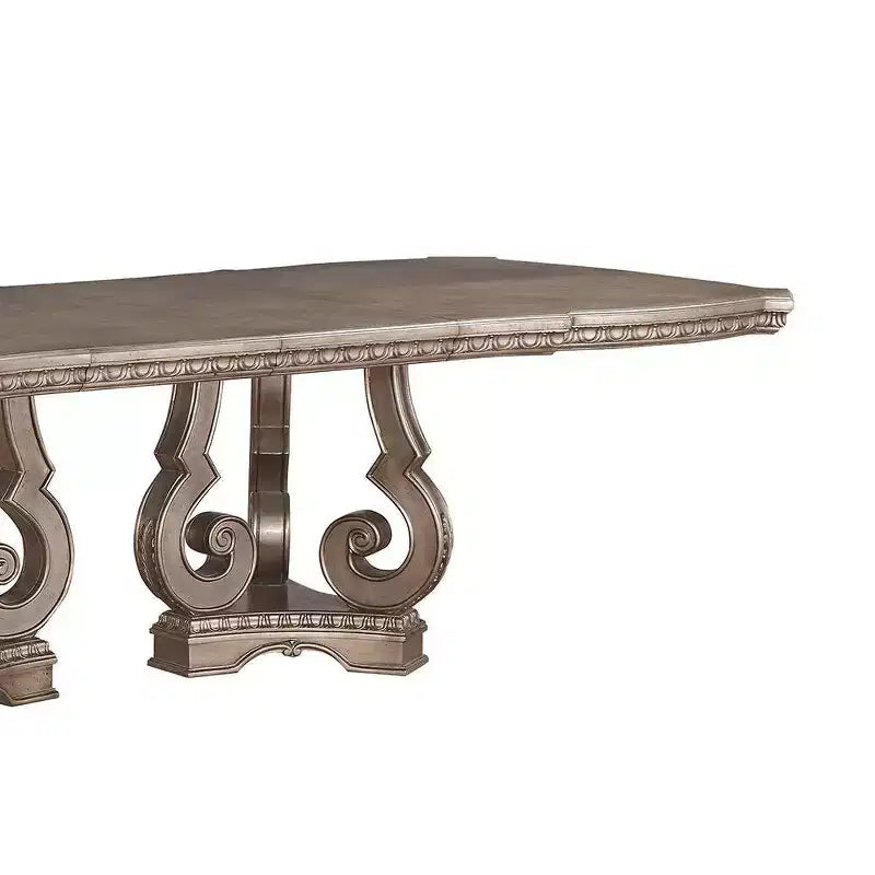 Tables de salle à manger 76~112 po Argent antique