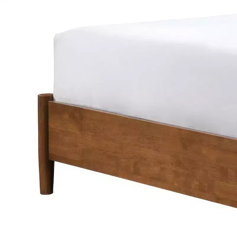 Chambre Queen moderne Mid-Century en noyer