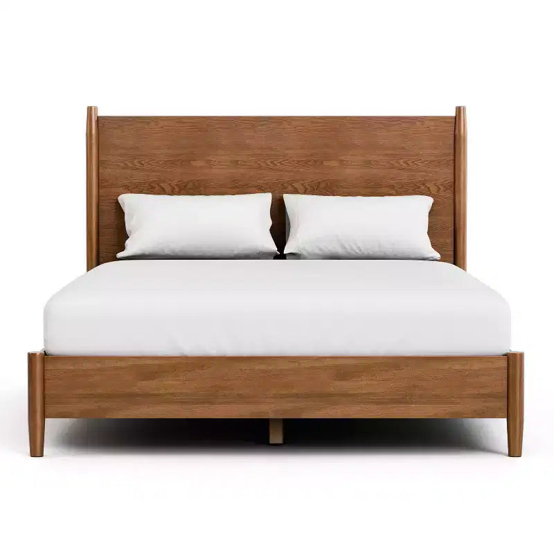 Chambre Queen moderne Mid-Century en noyer