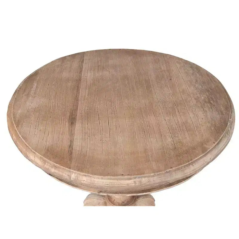 Table d'appoint ronde 63,5 cm marron clair