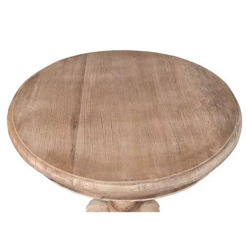 Table d'appoint ronde 63,5 cm marron clair