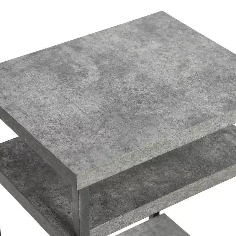 Table d'appoint rectangulaire grise