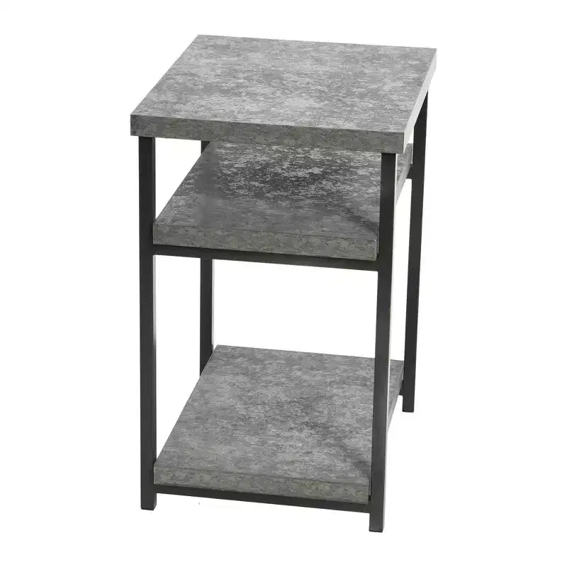 Table d'appoint rectangulaire grise