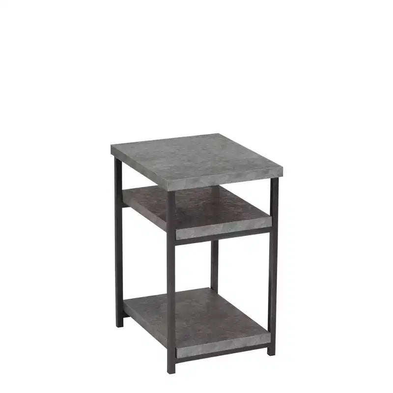 Table d'appoint rectangulaire grise