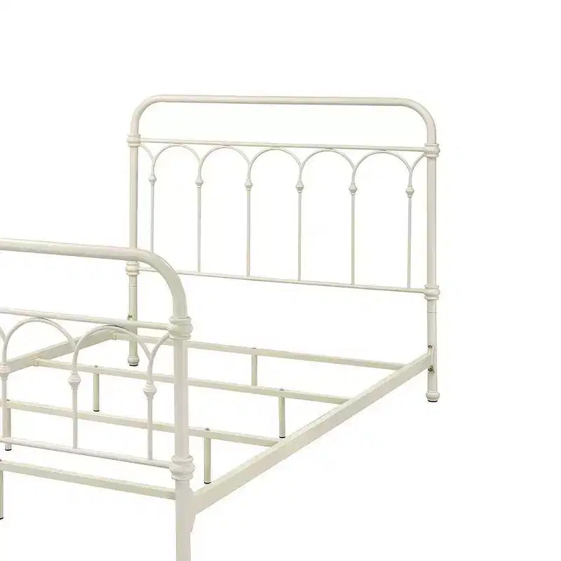 Grand lit de 78 po, fini blanc