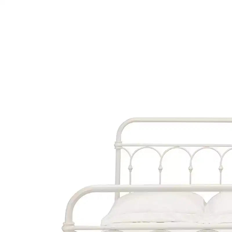 Grand lit de 78 po, fini blanc