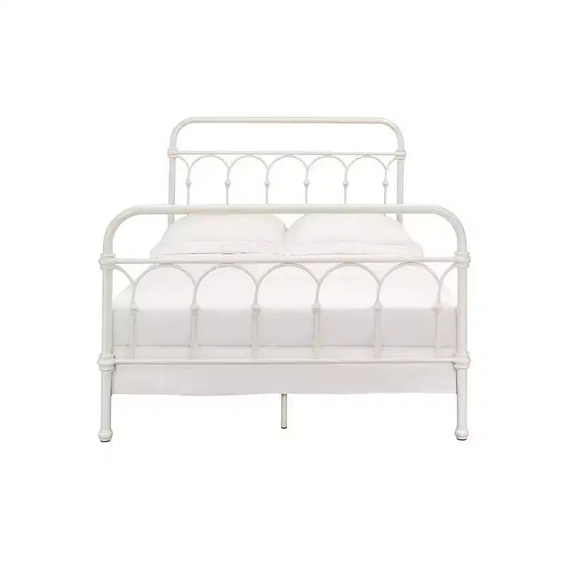 Grand lit de 78 po, fini blanc
