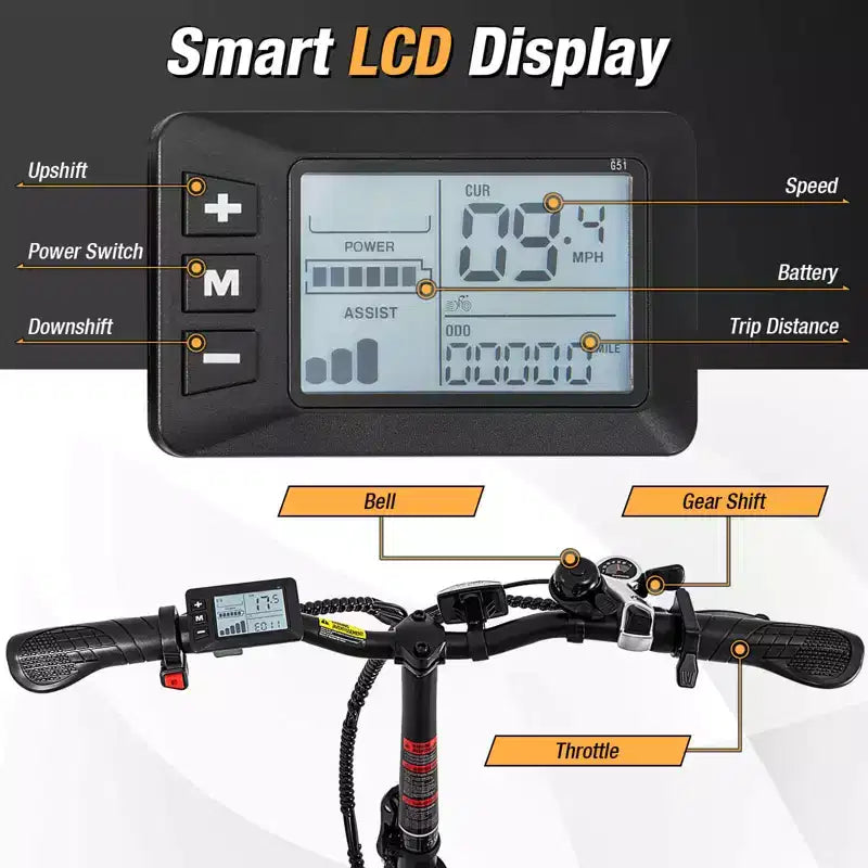 Vélo électrique pliant tout-terrain Costway pour adultes, avec pneus larges de 20 pouces, moteur sans balais de 750 W, batterie 54 V 13 Ah, certifié UL2849