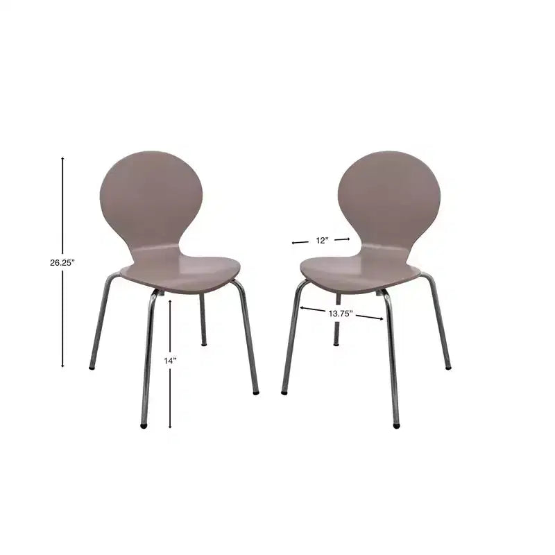 Ensemble table et 2 chaises pour enfants avec pieds chromés - Gift Mark