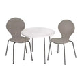 3pc Kids' Table and Chair Set with Chrome Legs - Gift Mark