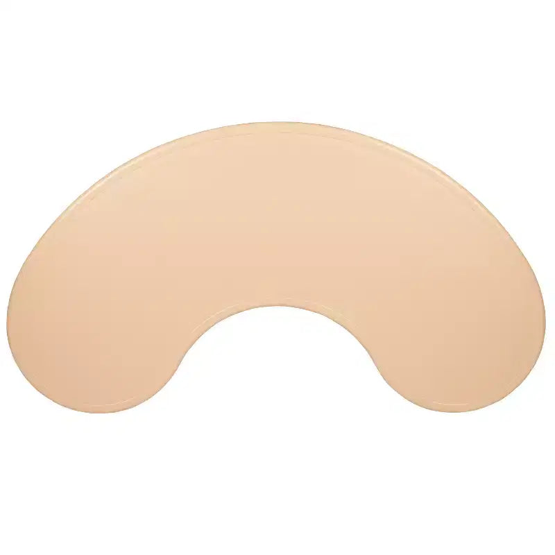 Ensemble de table d'activités en plastique demi-lune Emma et Oliver 35 po L x 65 po l réglable en hauteur avec 4 chaises