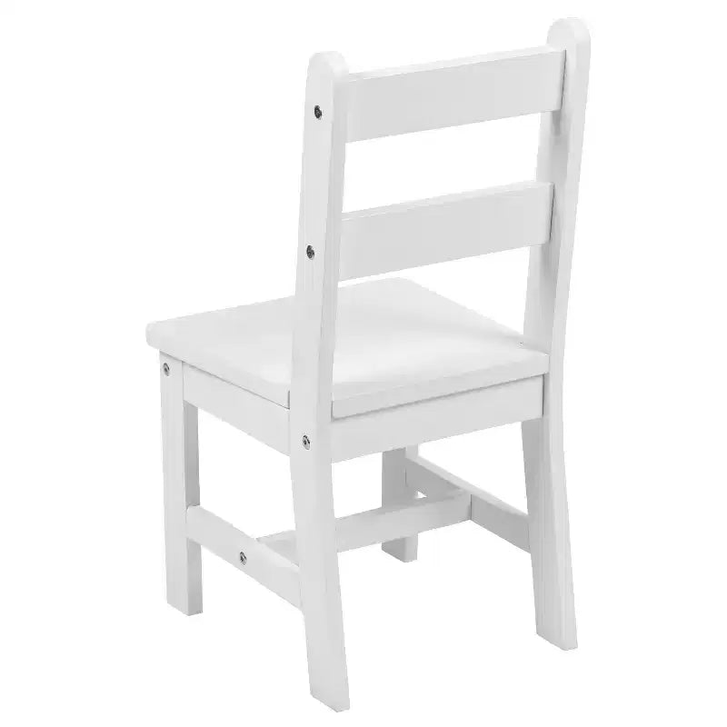 Flash Furniture Ensemble table et chaises pour enfants en bois massif pour salle de jeux, chambre, cuisine - Ensemble de 3 pièces