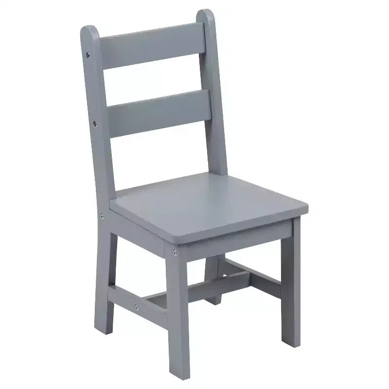 Flash Furniture Ensemble table et chaises pour enfants en bois massif pour salle de jeux, chambre, cuisine - Ensemble de 3 pièces