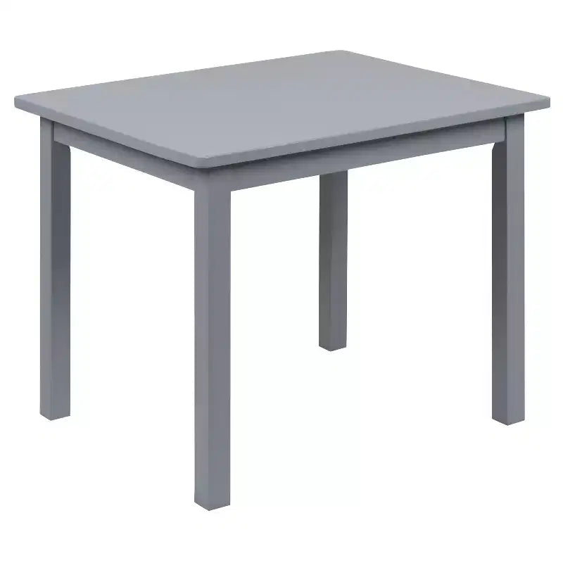 Flash Furniture Ensemble table et chaises pour enfants en bois massif pour salle de jeux, chambre, cuisine - Ensemble de 3 pièces